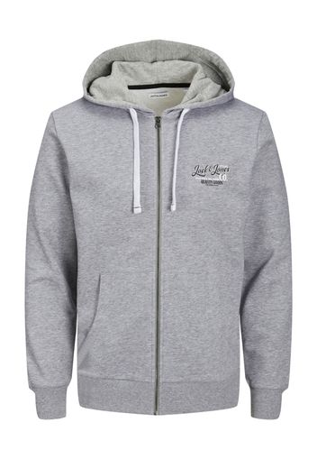 JACK & JONES Giacca di felpa 'Andy'  grigio sfumato / nero / bianco