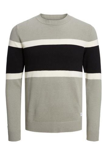 JACK & JONES Pullover  crema / pietra / nero