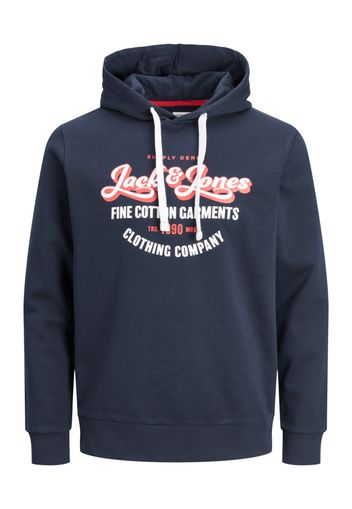 JACK & JONES Felpa 'Andy'  blu / navy / rosso / bianco