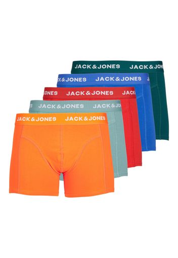 JACK & JONES Boxer 'VALEN'  blu / verde scuro / arancione / rosso