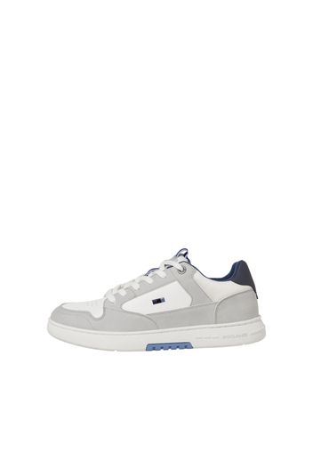 JACK & JONES Sneaker bassa 'HEATH'  grigio / nero / bianco