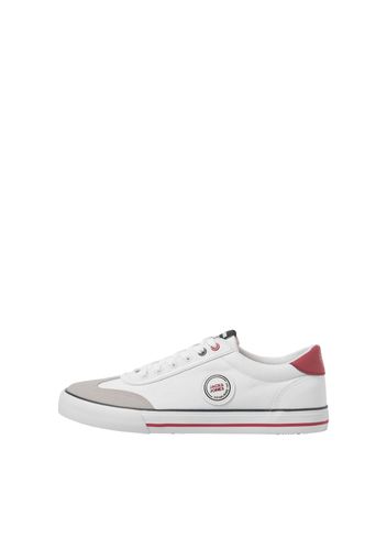 JACK & JONES Sneaker bassa 'TOBY'  grigio / rosso / nero / bianco