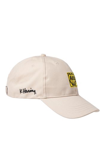 JACK & JONES Cappello da baseball 'EITHHARING'  beige / giallo / nero