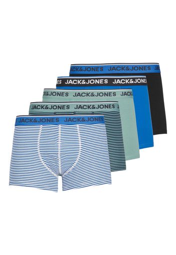 JACK & JONES Boxer 'Alec'  indaco / verde / nero / bianco