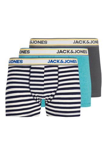 JACK & JONES Boxer 'COREY'  marino / turchese / grigio basalto / bianco