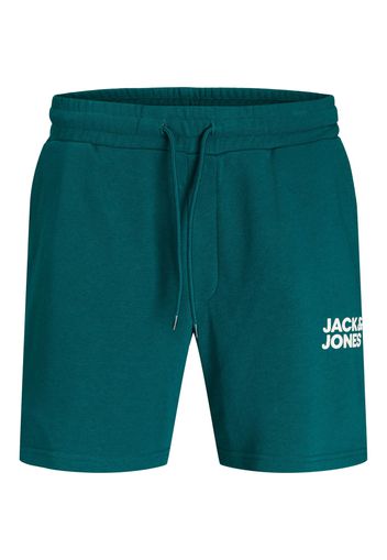 JACK & JONES Pantaloni 'BEX'  smeraldo / bianco