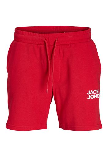 JACK & JONES Pantaloni 'Bex'  rosso sangue / bianco