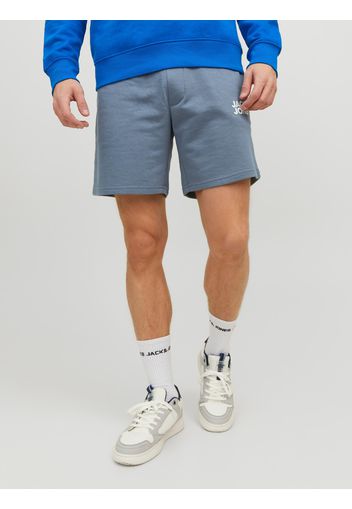 JACK & JONES Pantaloni 'BEX'  blu colomba / bianco