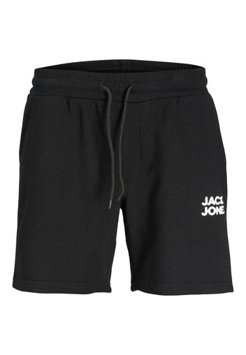 JACK & JONES Pantaloni 'BEX'  nero / bianco