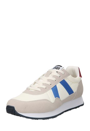 JACK & JONES Sneaker bassa 'HAWKER'  beige / blu reale