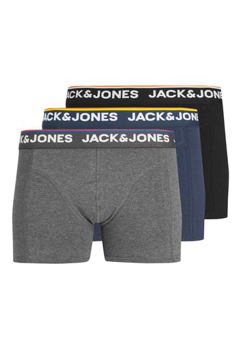 JACK & JONES Boxer 'Don'  blu notte / giallo / grigio sfumato / nero / bianco