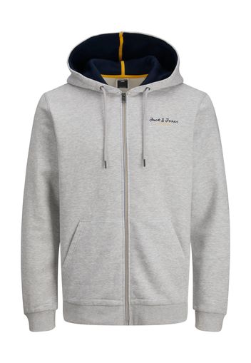 JACK & JONES Giacca di felpa 'Berg'  grigio sfumato / nero