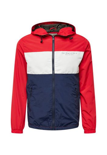 JACK & JONES Giacca di mezza stagione  blu notte / rosso / bianco