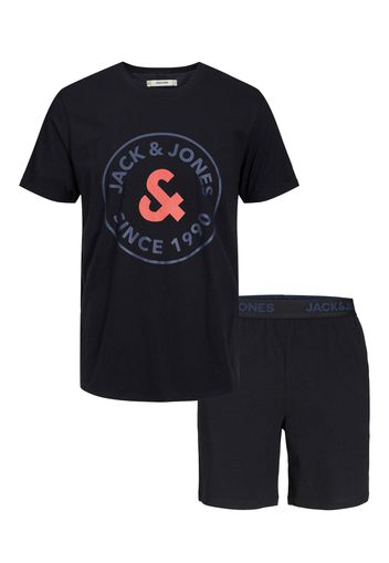 JACK & JONES Pigiama corto 'AARON'  grafite / corallo / nero