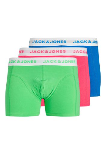 JACK & JONES Boxer 'SUNNY'  blu / kiwi / rosa / bianco