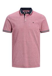 JACK & JONES Maglietta 'Paulos'  rosso sfumato / navy / bianco / rosso