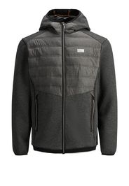 JACK & JONES Giacca di mezza stagione 'Toby'  nero / bianco / grafite