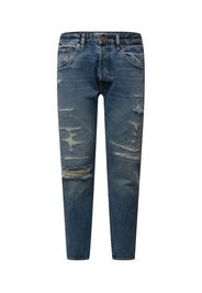 JACK & JONES Jeans 'Frank Leen'  marrone / blu denim