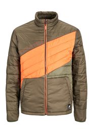 JACK & JONES Giacca di mezza stagione  oliva / arancione