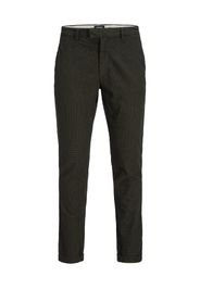 JACK & JONES Pantaloni chino 'HUGO'  oliva / nero