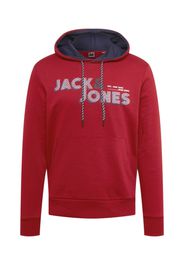 JACK & JONES Felpa 'FRIDAY'  blu scuro / bordeaux / bianco