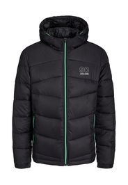 JACK & JONES Giacca di mezza stagione 'GLOBUS'  kiwi / nero / bianco