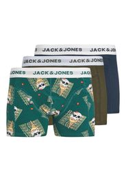 JACK & JONES Boxer 'ICE'  navy / verde / cachi / bianco