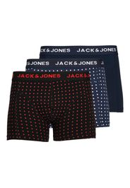 JACK & JONES Boxer  navy / rosso fuoco / nero / bianco