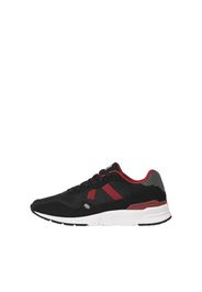 JACK & JONES Sneaker bassa 'ORION'  grigio / antracite / rosso