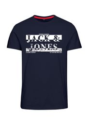 JACK & JONES Maglietta 'NEW AIDEN'  navy / bianco