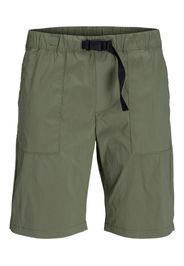 JACK & JONES Pantaloni 'Juno'  oliva / nero