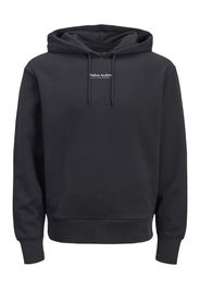 JACK & JONES Felpa 'Bluwoody'  nero / bianco