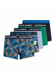 JACK & JONES Boxer  blu scuro / giallo / verde erba / arancione