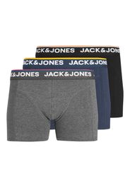 JACK & JONES Boxer 'Don'  blu notte / giallo / grigio sfumato / nero / bianco