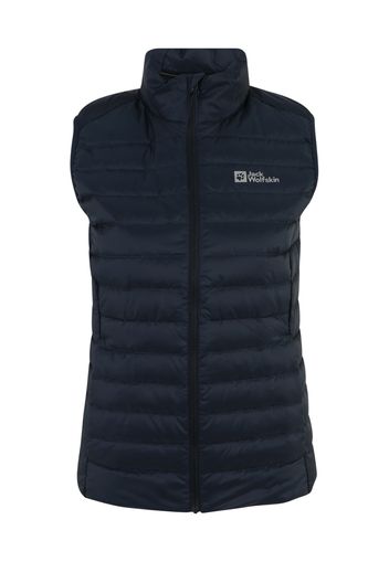 JACK WOLFSKIN Gilet sportivo  blu scuro / bianco