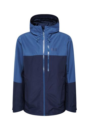 JACK WOLFSKIN Giacca per outdoor 'PEAK'  blu / navy