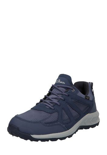 JACK WOLFSKIN Scarpa bassa 'Woodland'  blu colomba / blu scuro / bianco