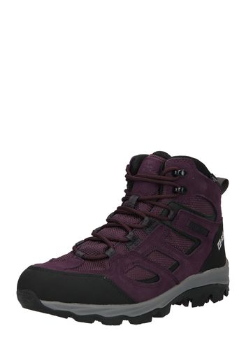 JACK WOLFSKIN Boots 'VOJO'  lilla scuro / nero / bianco