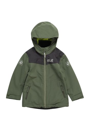 JACK WOLFSKIN Giacca per outdoor 'SNOWFROST'  verde / nero