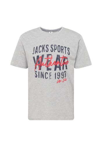 Jack's Maglietta  grigio sfumato / rosso / nero