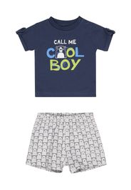 JACKY Pigiama 'COOL BEAR'  blu reale / blu scuro / grigio sfumato / kiwi / bianco