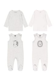 JACKY Set  grigio / bianco