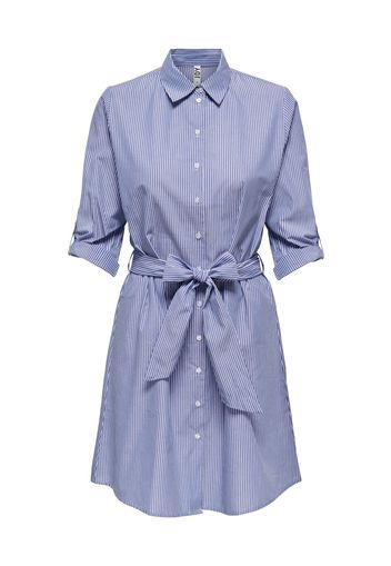 JDY Abito camicia 'Hall'  blu / bianco