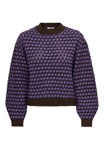 JDY Pullover 'Darlina'  lilla / marrone scuro