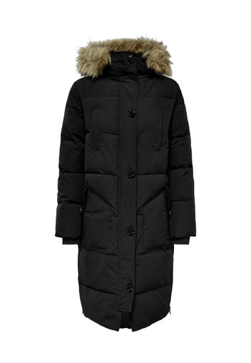 JDY Parka invernale  marrone chiaro / nero