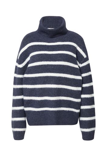 JDY Pullover 'HUDSON AYA'  blu notte / bianco