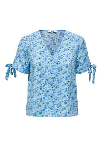 JDY Camicia da donna 'THORA'  turchese / blu chiaro / bianco