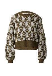 JDY Pullover 'BATE'  grigio / oliva / bianco