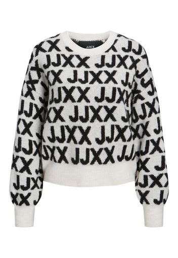 JJXX Pullover 'FRANCESCA'  bianco / nero