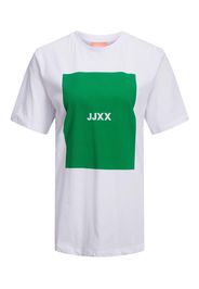 JJXX Maglietta 'JXAMBER'  bianco / verde